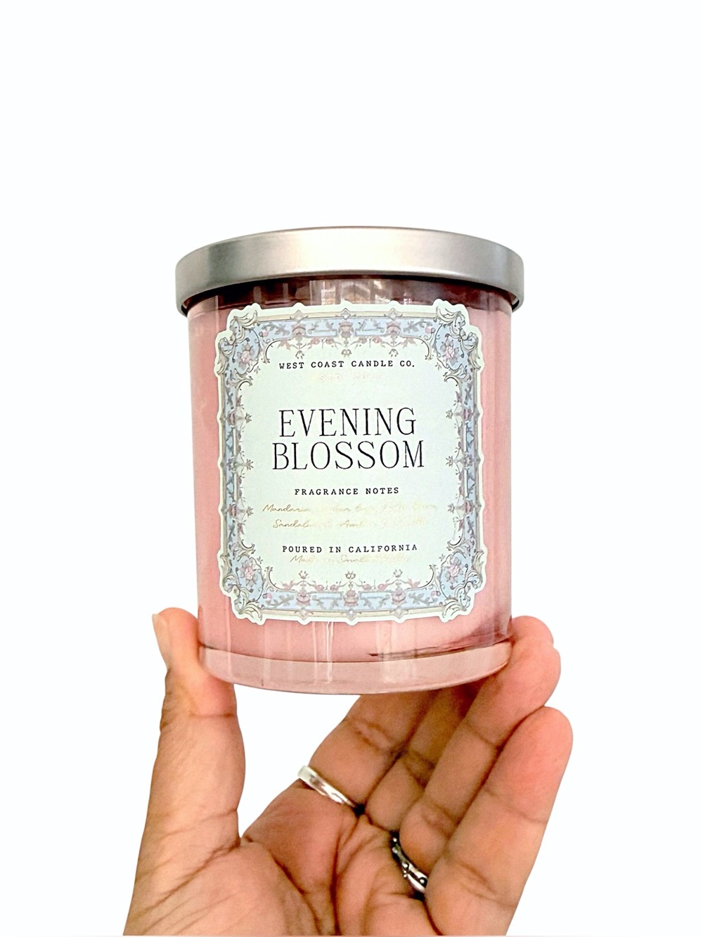 Leoben Company Evening Blossom Scented Candle - Pink